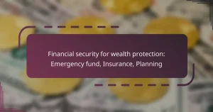 Financial security for wealth protection: Emergency fund, Insurance, Planning